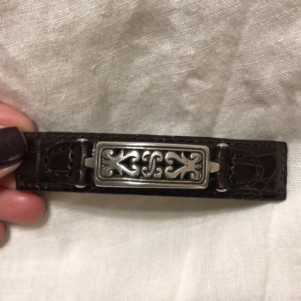 Brown faux 🐊 hair clip! NEVER WORN!